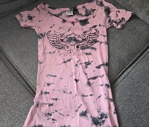 Harley-Davidson Purple and Blue Tie-Dye Short Sleeve Tee